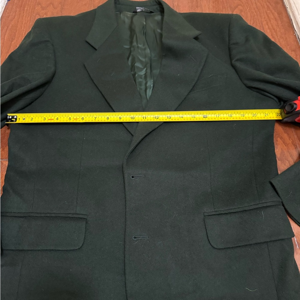 Vito Rufolo Green Men's Blazer Wool Cashmere Blazer Size 42 R Made Italy - Picture 5 of 7